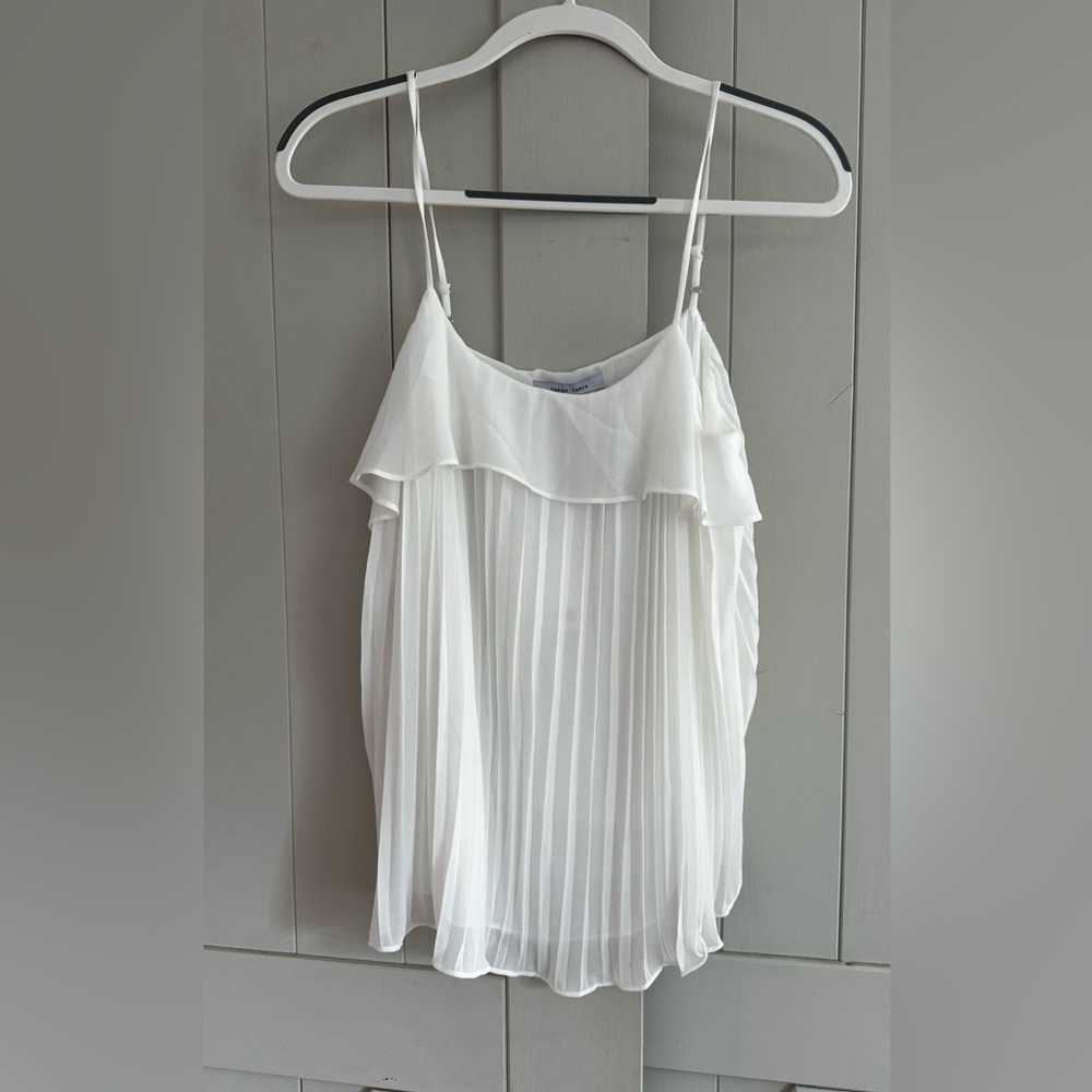 Cute Summer Tank Naked Zebra Size Small White